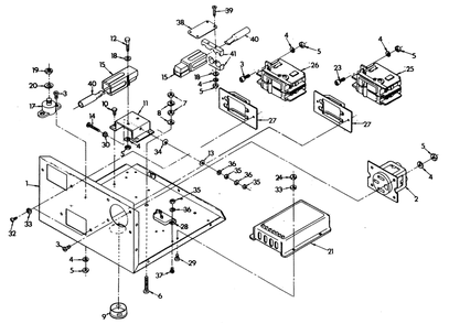 Control Panel Diagram and Parts List for 6870-6 20kw Generac Generator