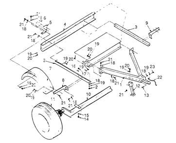 Trailer Diagram and Parts List for 9172-1  Generac Generator