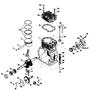 Engine Diagram and Parts List for 6245-2  Generac Generator