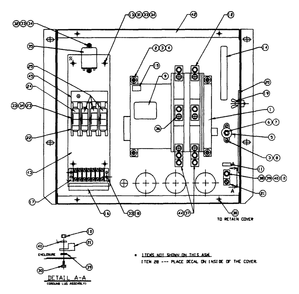 Transfer Switch Diagram and Parts List for 0755-5  Generac Generator