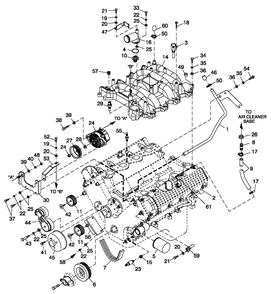 Ev Engcomprt Lh 4.6l G3 (Fwd) Diagram and Parts List for QT08046GNAN (5181125 - 5364473)(2009) Generac Generator