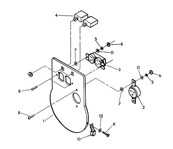 Control Panel Diagram and Parts List for 9298-0  Generac Generator