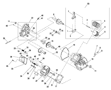 Ev Xg8000e 410cc Longblock (0j2873) Diagram and Parts List for XG8000 (6271490 - 7877764)(2016) Generac Generator