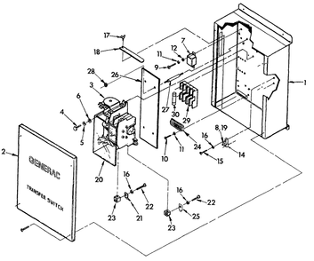 Transfer Switch Diagram and Parts List for 9428-5  Generac Generator