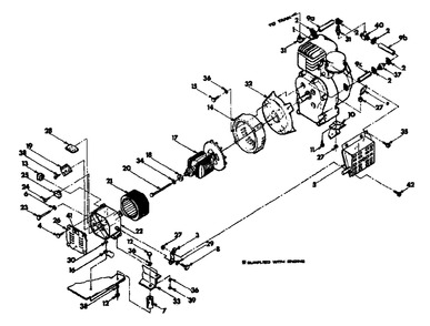 Generator No. 75453 Diagram and Parts List for A4000 (8969-2)(8969-2) Generac Generator