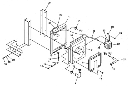 Ev Radiator 4.3l Guardian Diagram and Parts List for 0046260 (3580746)(2001) Generac Generator