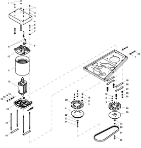 Part Location Diagram of 0H4549 Generac Fan, Alternator Pulley