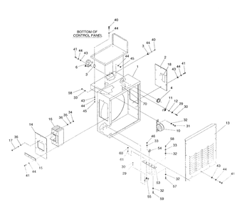 Lower Panel Diagram and Parts List for 4373-1  Generac Generator