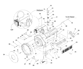 Engine Parts Diagram and Parts List for 4373-1  Generac Generator