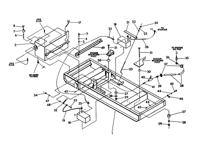 Radiator (Part 2) Diagram and Parts List for 9516-0  Generac Generator