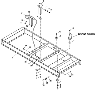 Mounting Base Cpl C3 Diagram and Parts List for HT07068AVAX (8338617)(2013) Generac Generator