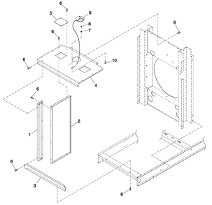 Cooling System 5.4l/6.8l O/S C3 Diagram and Parts List for QT07068ANANA (5217447)(2008) Generac Generator