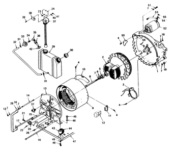 Alternator And Ignition System Diagram and Parts List for 6754-0  Generac Generator