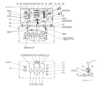 Control Panel Diagram and Parts List for 4058-0  Generac Generator