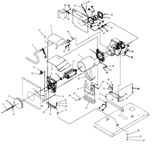Generator Diagram and Parts List for 0046792 (3836583 - 3836707)(2004) Generac Generator