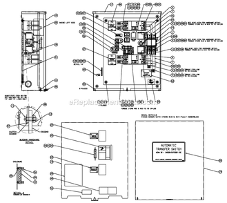 Ev 200a Service Entrance Diagram and Parts List for RTSE200A3 (4034074 - 4368973)(2006) Generac Generator