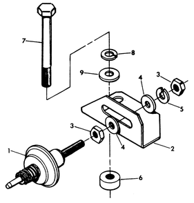 Mechanical Dashpot Diagram and Parts List for 9303-0  Generac Generator