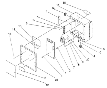 Control Module Assembly Diagram and Parts List for 0863-2  Generac Generator