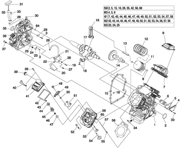 Engine 9 Diagram and Parts List for 0053300 (4718218 - 4869708)(2007) Generac Generator