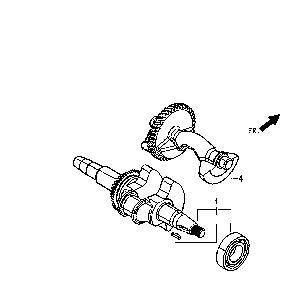 Part Location Diagram of 0J58620136 Generac Crankshaft