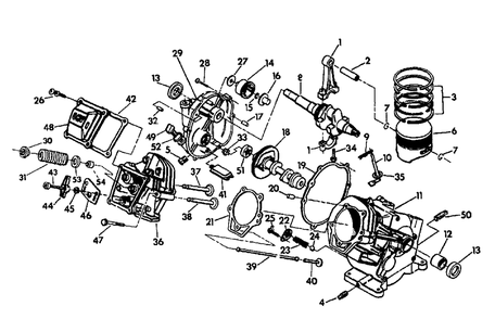 Gn-190 Engine - No. 83239 Diagram and Parts List for 3500XL (9699-0)(9699-0) Generac Generator