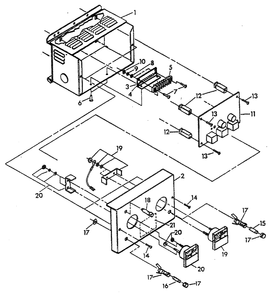 Part Location Diagram of 67666B Generac Circuit Board Assem. - 12v.