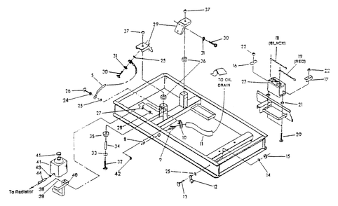 Mounting Base Diagram and Parts List for 4081-0  Generac Generator