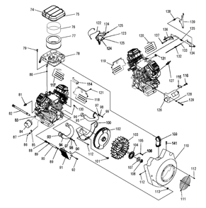Engine 2 Diagram and Parts List for 0046920 (3623511 - 3830151)(2014) Generac Generator
