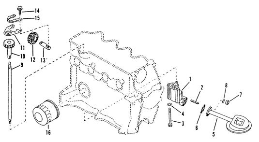 Oil Pump Diagram and Parts List for 9260-3  Generac Generator