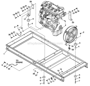 Ev Mtg Base 2.4l C2 Diagram and Parts List for ST06024JNSN (5509896)(2009) Generac Generator