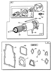 V-Twin Engine Parts (Part 2) Diagram and Parts List for 9290-0  Generac Generator