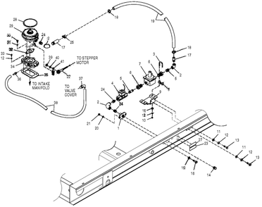 4.3l Nat. Gas Fuel System Diagram and Parts List for 0047481 (3768061 - 3813080)(2003) Generac Generator