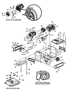 Part Location Diagram of 0J2514 Generac Xg7000/65 00 41 0 Engine
