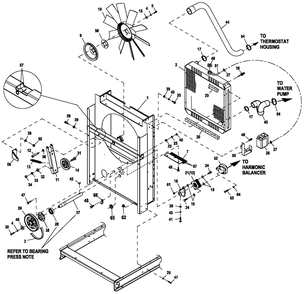 Part Location Diagram of 0J57770ST0R Generac Weldment Radiator Support C2