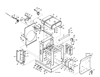 Compartment Diagram and Parts List for 1009-A  Generac Welder