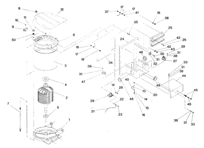 Alternator And Panel Diagram and Parts List for 0587-4  Generac Generator