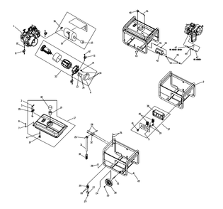 Fig-0 Diagram and Parts List for G0057890  Generac Generator