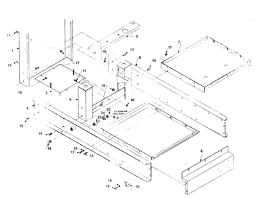 Part Location Diagram of 54474 Generac Rail, Right Hand Frame