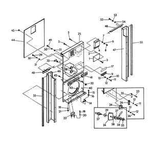 Control Panel (Back) Diagram and Parts List for 9575-0  Generac Generator