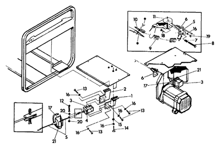 Idle Control Diagram and Parts List for C8000 (5563-1)(5563-1) Generac Generator