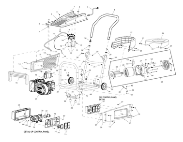 Fig-0 Diagram and Parts List for G0060000 LP3250 Generac Pressure Washer