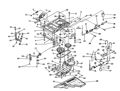 Base And Pulleys Diagram and Parts List for 9592-0  Generac Generator