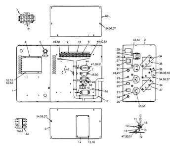 Part Location Diagram of 70091 Generac Engine Wiring Harness