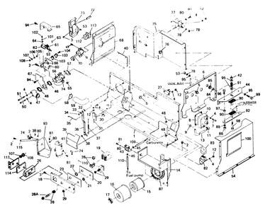Part Location Diagram of 43431 Generac Stiffener Bracket