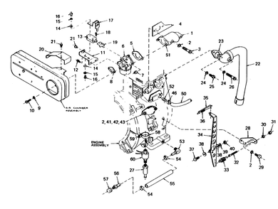 Engine Accessories Diagram and Parts List for 6897-5  Generac Generator