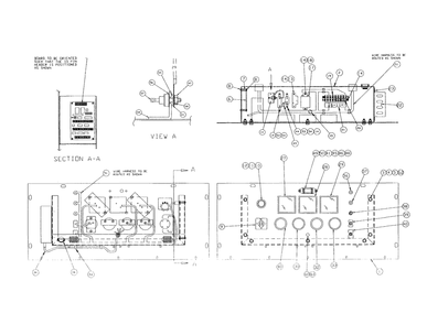 Control Panel Diagram and Parts List for 4060-0  Generac Generator