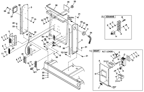 Ev Cpl C5 H Control 800af Diagram and Parts List for QT10068ANSNA (4526619 - 4800353)(2007) Generac Generator