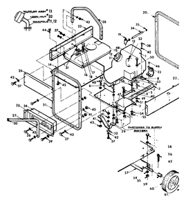 Mounting Base Diagram and Parts List for 4W113 (8924-0)(8924-0) Generac Generator