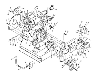 Engine Common Parts Diagram and Parts List for 9105-1  Generac Generator
