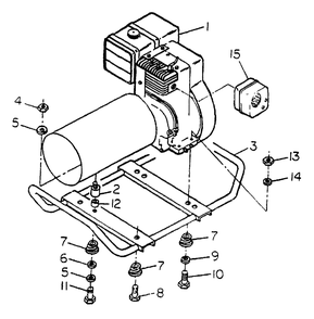 Cradle No. 68765 Diagram and Parts List for S5000T (8872-0)(8872-0) Generac Generator